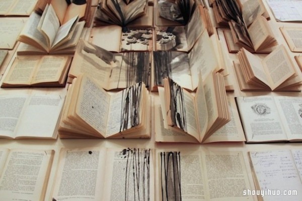 Put old books together and turn waste canvas into treasure to DIY beautiful decorative paintings