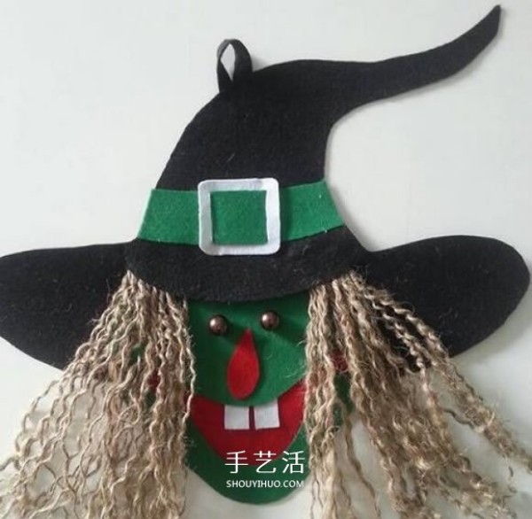 How to make a Halloween witch, handmade fabric witch decoration DIY