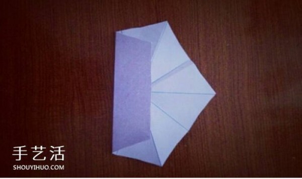 A star origami illustration that is difficult to fold a complex three-dimensional five-pointed star