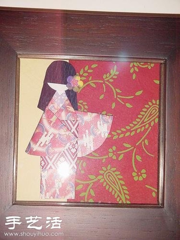 Japanese ethnic style kimono doll origami art