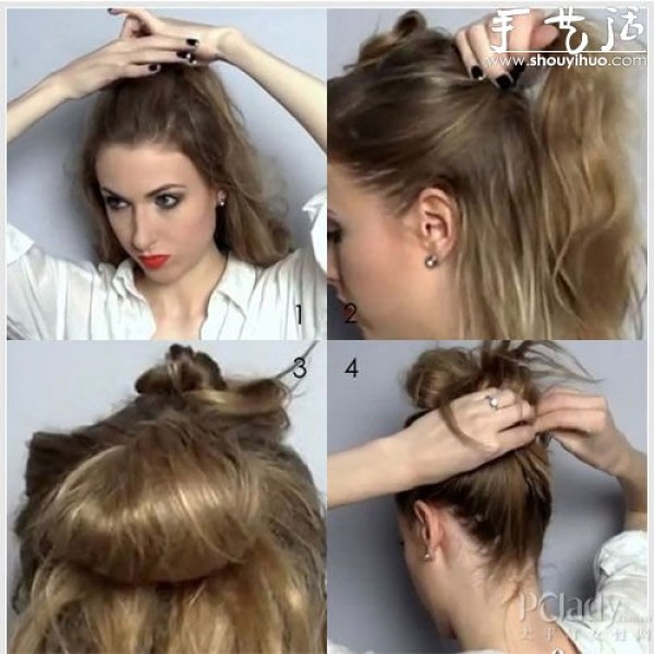 One hairstyle goes all over the world, womens refreshing updo DIY