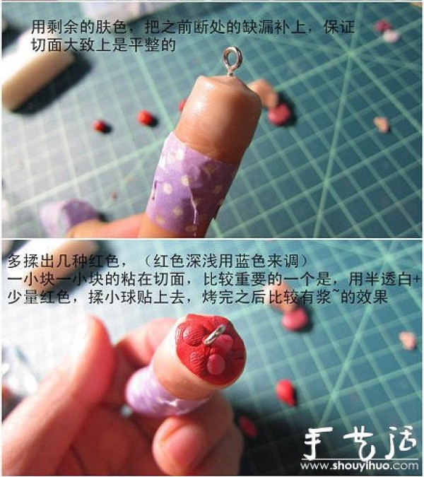 Tutorial on DIY horrifying broken fingers from soft clay