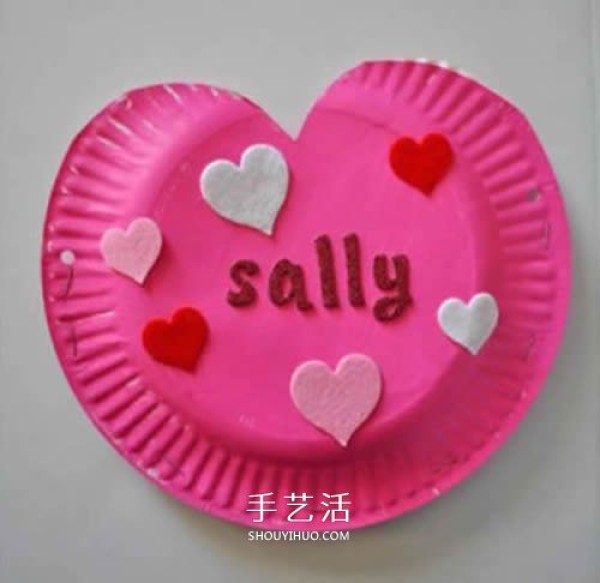 Cute love bag! How to make bags from handmade paper plates for children