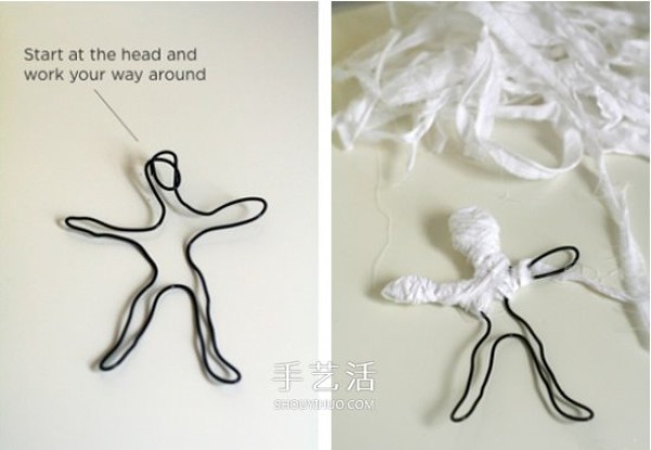 How to make simple mummy toys by hand for Halloween