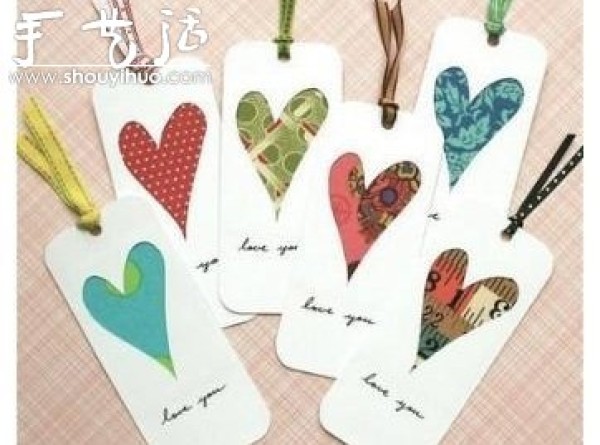 How to make beautiful heart-shaped bookmarks by hand