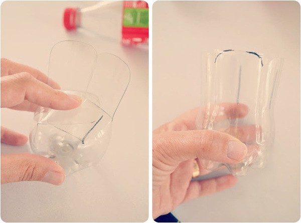 Handmade DIY Apple from Waste Coke Bottles