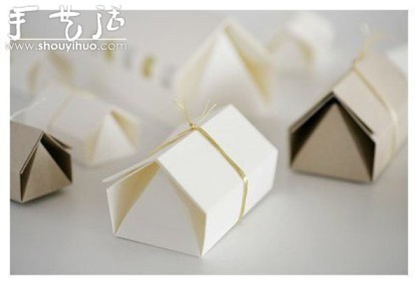 Origami tutorial for small gift box packaging