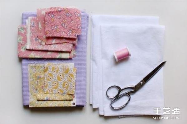 How to make fabric appliqué napkins with flower pattern napkins tutorial