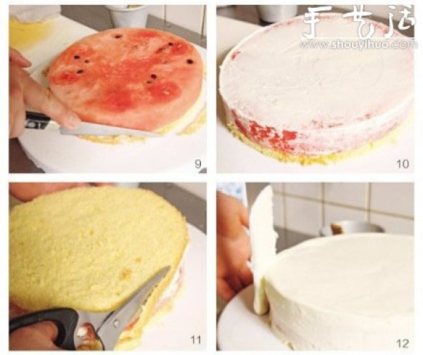 DIY real watermelon cake, super on-point watermelon cake recipe