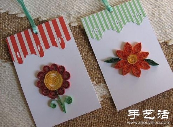 Simple and cute handmade paper quilling works