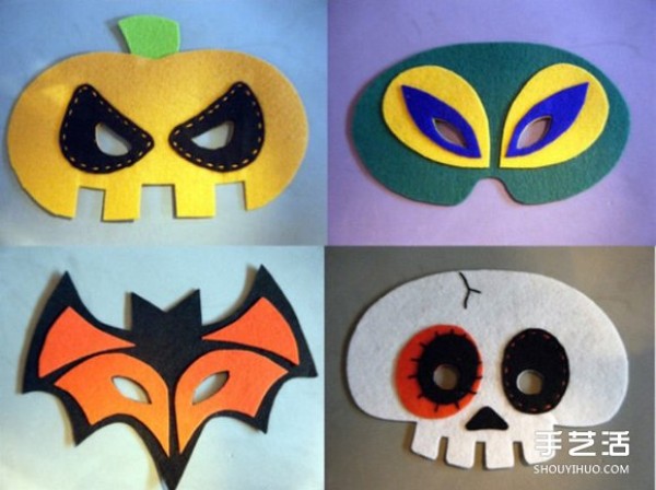 Fabric Halloween Mask DIY Halloween Horror Mask Handmade