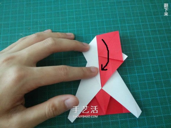 Illustrated tutorial on how to fold the Christmas crane How to fold the Christmas crane