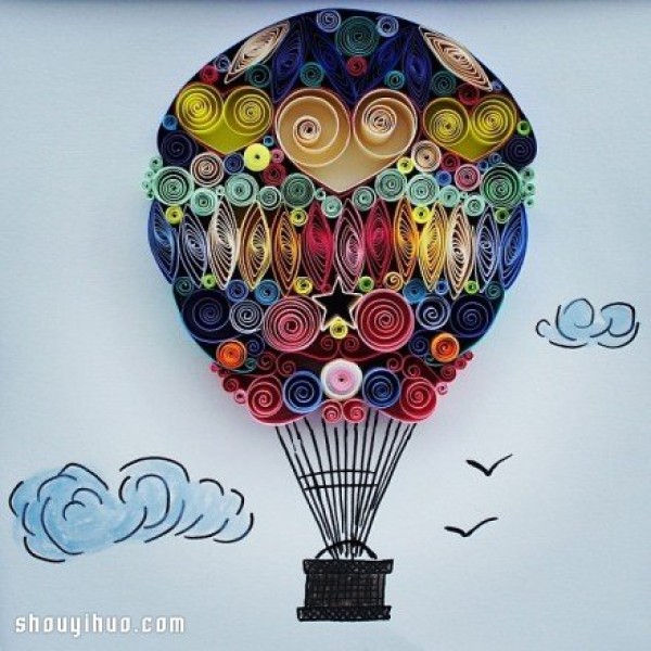 A set of aesthetic paper quilling art works that are so beautiful that you can