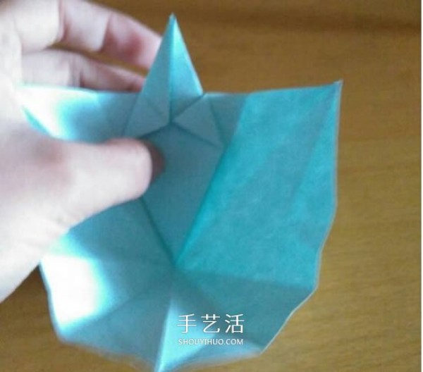 How to fold beautiful paper flowers, origami eight-pointed star flower with illustrations