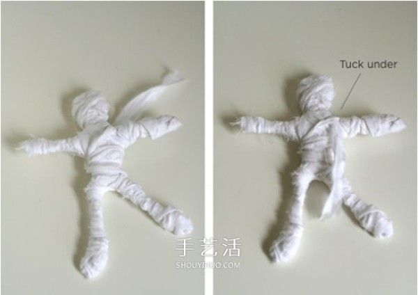 How to make simple mummy toys by hand for Halloween