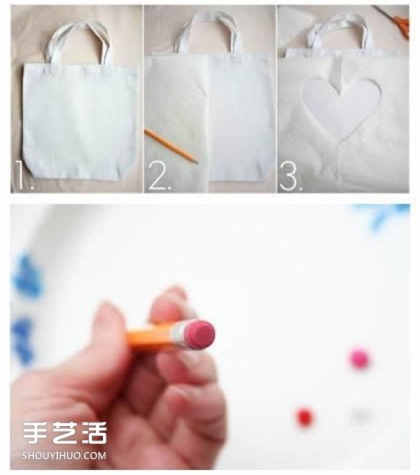 Creative hand-painted bag DIY illustration simple hand-painted handbag making tutorial