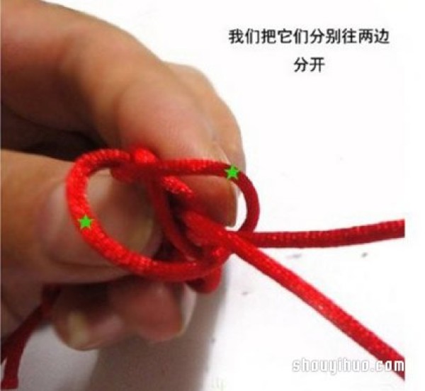 Caijing Knot Bracelet Knitting Illustration and Steps of Knitting Red Rope Bracelet with Caijing Knot