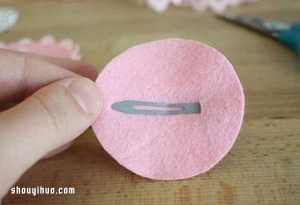 How to make peony head flower by hand with non-woven fabric and lace