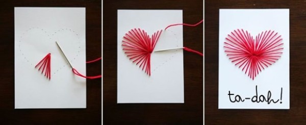 How to DIY Chinese Valentines Day love and red heart greeting cards