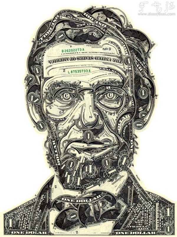 U.S. dollar banknote DIY creative clip art