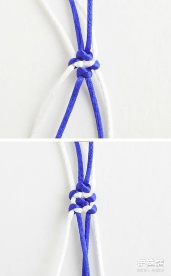 How to weave a blue and white porcelain bracelet, how to weave a DIY blue and white porcelain bracelet