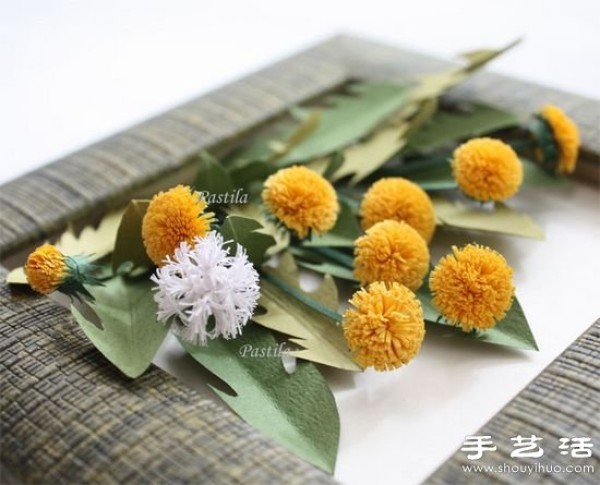 Handmade three-dimensional dandelion decorative painting tutorial