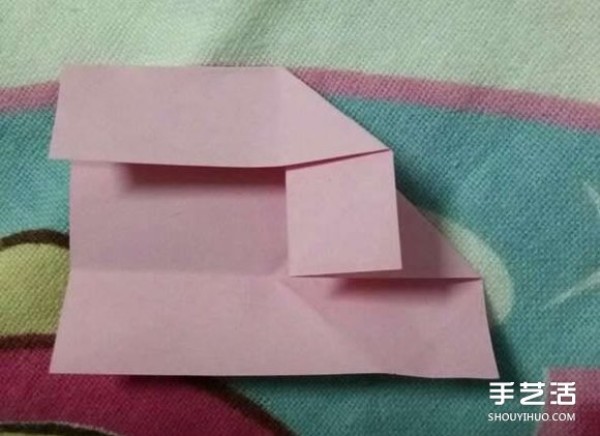 How to fold the five-petal cherry blossom with paper sakura, illustrated tutorial