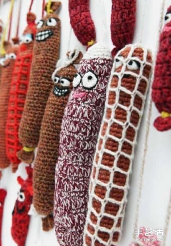 Interesting food-themed knitted works are extraordinary if they are creative! 