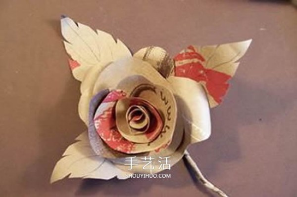 How to make cardboard roses and illustrate how to make simple colored paper roses