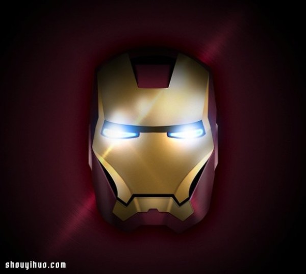 Illustrated tutorial on how to fold the origami Iron Man mask