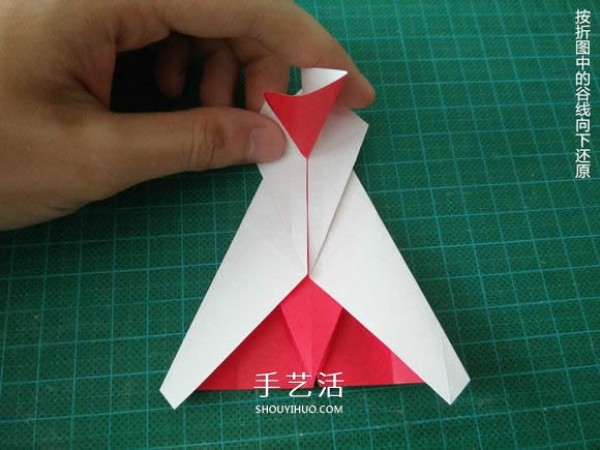 Illustrated tutorial on how to fold the Christmas crane How to fold the Christmas crane