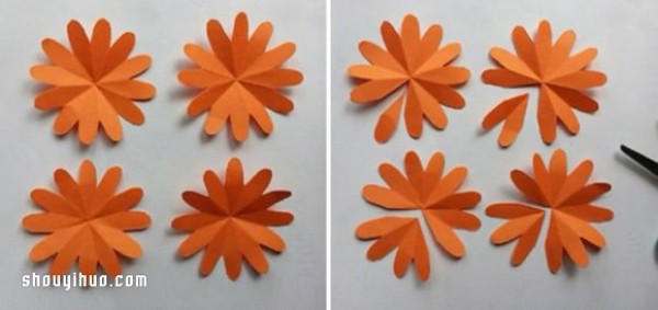 How to make paper flowers, illustrated with simple steps for making handmade paper flowers