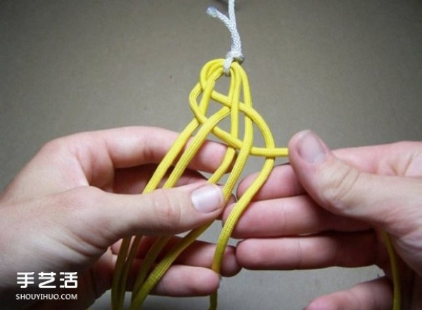 How to weave a six-strand rope bracelet, how to weave a six-strand rope bracelet