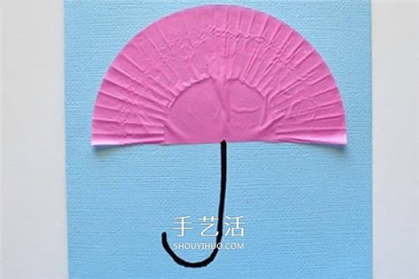 Cute and Simple DIY Mothers Day Card Its raining love from the sky! 