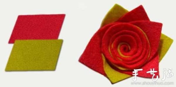 How to make roses with handmade fabrics