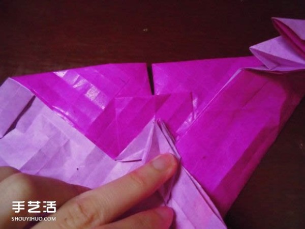 Die Lianhua Love Origami Illustration of Creative Love Origami Step by Step