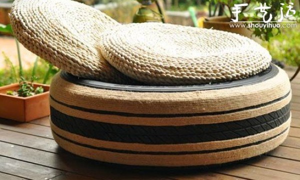 Waste utilization: DIY personalized sofa from old tires