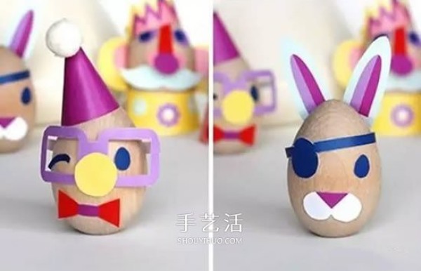 A collection of cute pictures of eggshells, creative eggsShell handmade works