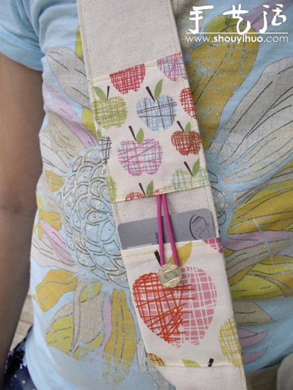 Handmade DIY cute floral patchwork shoulder bag