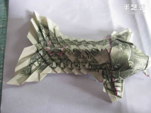 How to fold origami dollar carp and how to fold carp with dollars