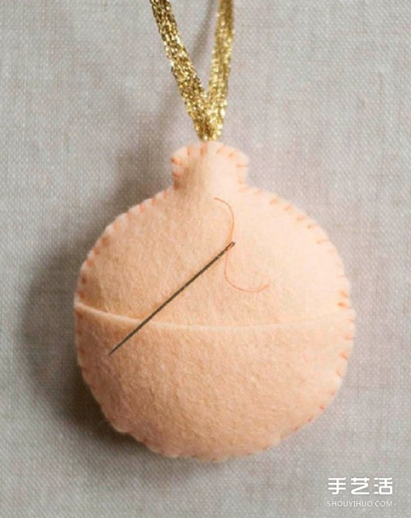 DIY non-woven trinkets, simple handmade fabric pendants