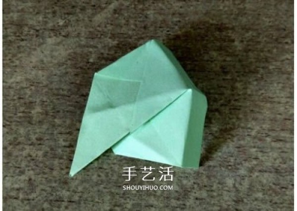 Illustration of the folding method of a Japanese-style octagonal gift box origami octagonal gift box with lid