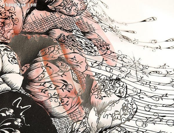 Detailed and exquisite master-level Japanese paper-cut art