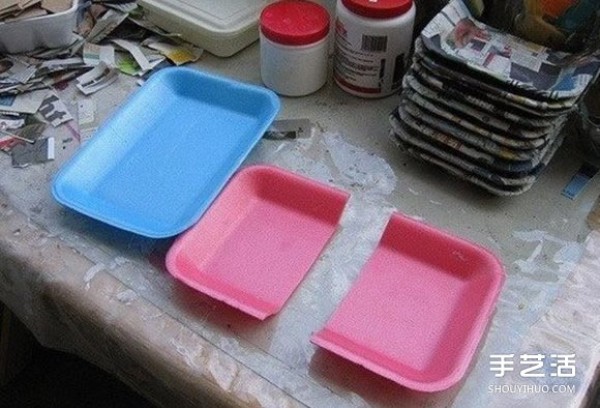 Disposable plastic lunch boxes, handmade and useful storage box storage wall