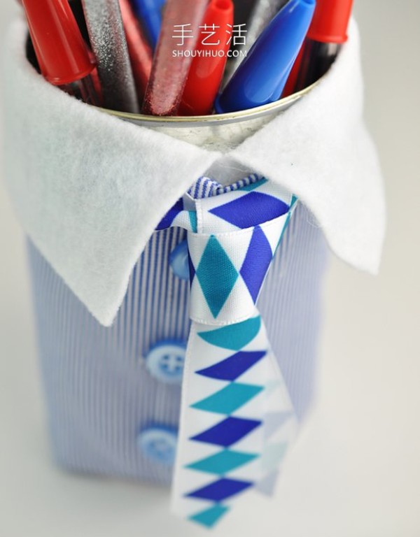 Fathers Day gift for dad! How to make your own creative pen holder