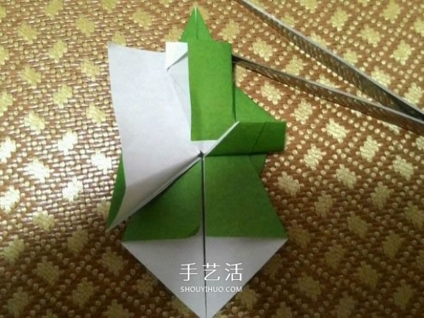 Santa Claus Origami Steps Illustrated How to Fold Paper Santa Claus