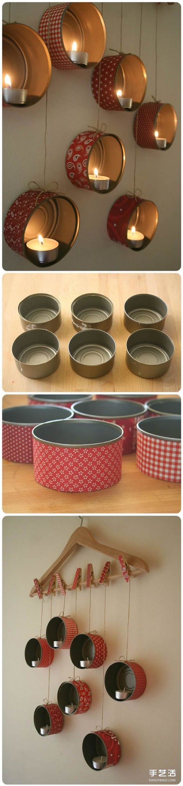 Creative small production of DIY iron cans using pictures of waste iron cans