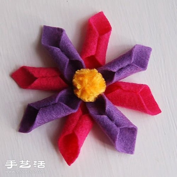 Non-woven cloth DIY cloth flower tutorial, non-woven cloth flower hand-making