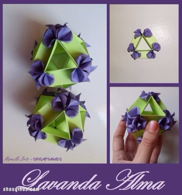 Appreciation of the beautiful handmade origami flower balls (2)