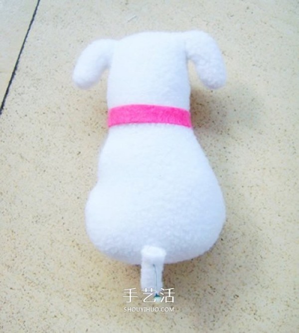 Non-woven fabric puppy doll making simple cloth art dog DIY illustration